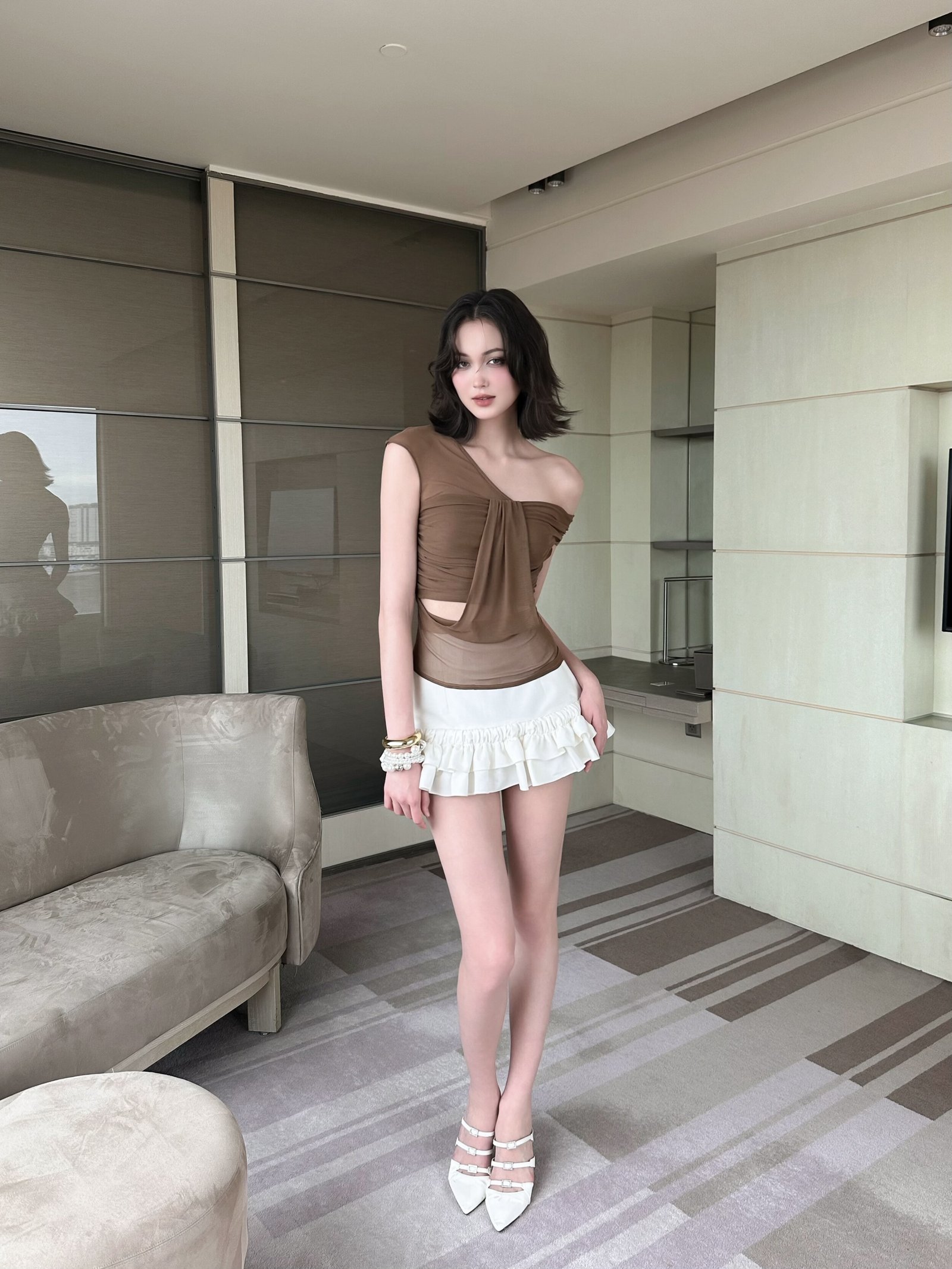 Murmur Mesh Top